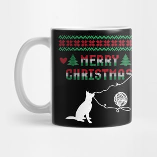 German Shepherd Stitch Christmas Design Mug